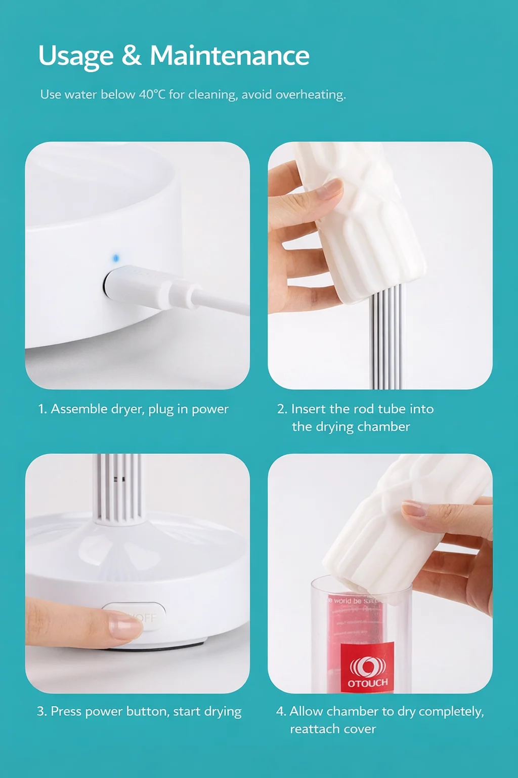 เครื่องอบแห้งภายใน แท่งอบลดความชื้น แห้งเร็วทั่วถึง ลดจุดอับชื้น - Image 7