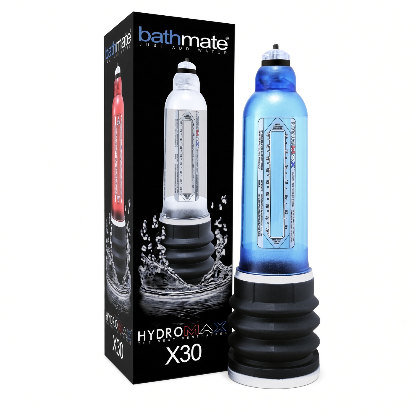 Bathmate Hydromax X30 กระบอกปั๊มสูญญากาศระบบน้ำ เหมาะสำหรับผู้ที่มีขนาดไม่เกิน 6-7.5 นิ้ว - Image 2