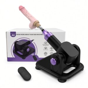 A8 Thrusting Dildo ครื่องสอดใส่ระบบอัตโนมัติ ปรับมุมได้ 180° ควบคุมด้วยรีโมทไร้สาย