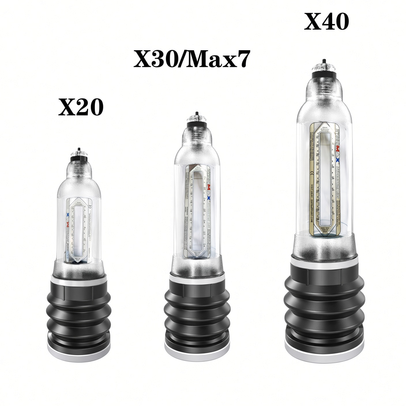 Bathmate Hydromax X20 กระบอกปั๊มสูญญากาศระบบน้ำ เหมาะสำหรับผู้ที่มีขนาดไม่เกิน 5-6 นิ้ว - Image 4