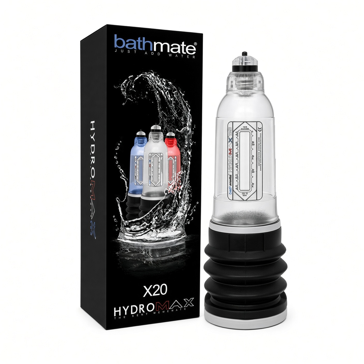 Bathmate Hydromax X20 กระบอกปั๊มสูญญากาศระบบน้ำ เหมาะสำหรับผู้ที่มีขนาดไม่เกิน 5-6 นิ้ว - Image 3